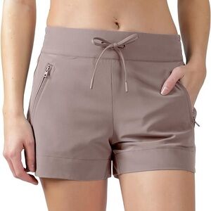 90 Degree By Reflex Stretch Woven Lightweight Walking Shorts with Side Pockets